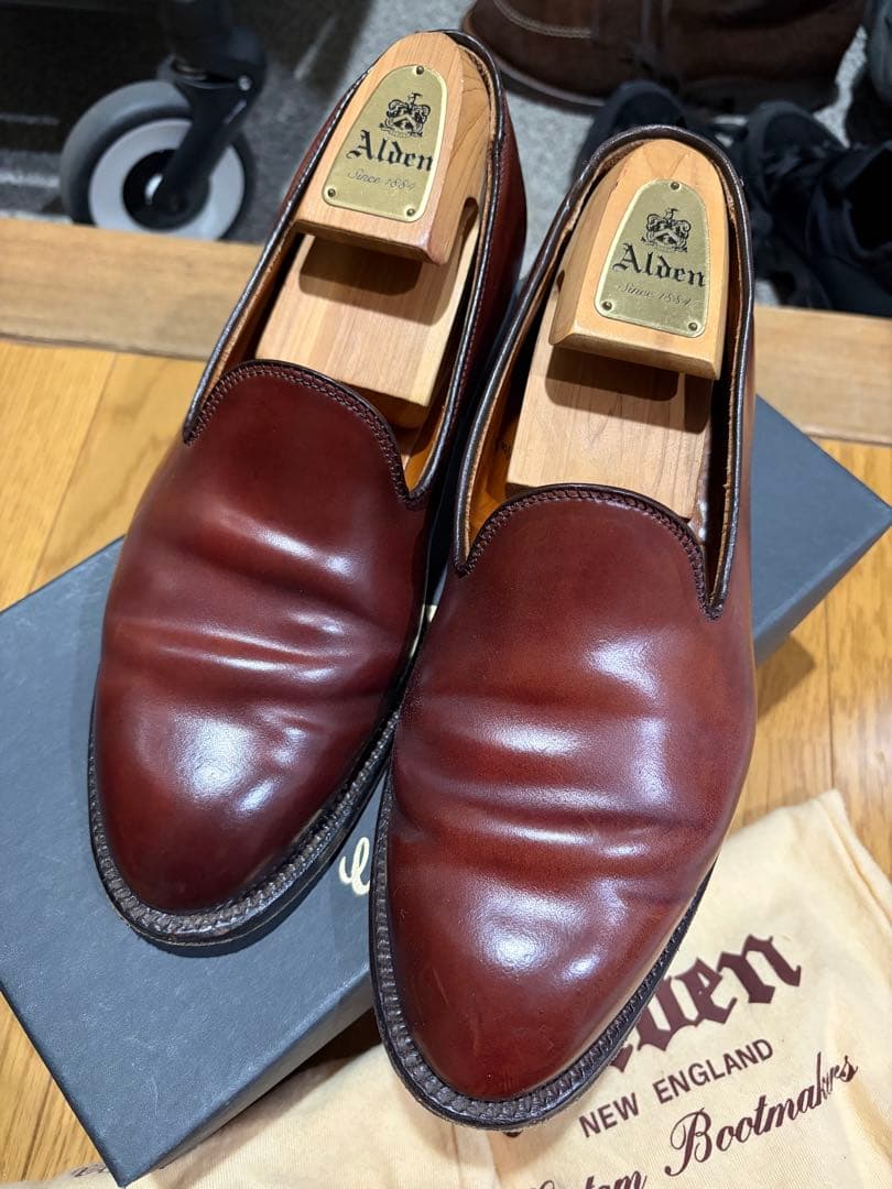希少Alden オールデン 3606コードバンローファ#8美品シューツリー付
