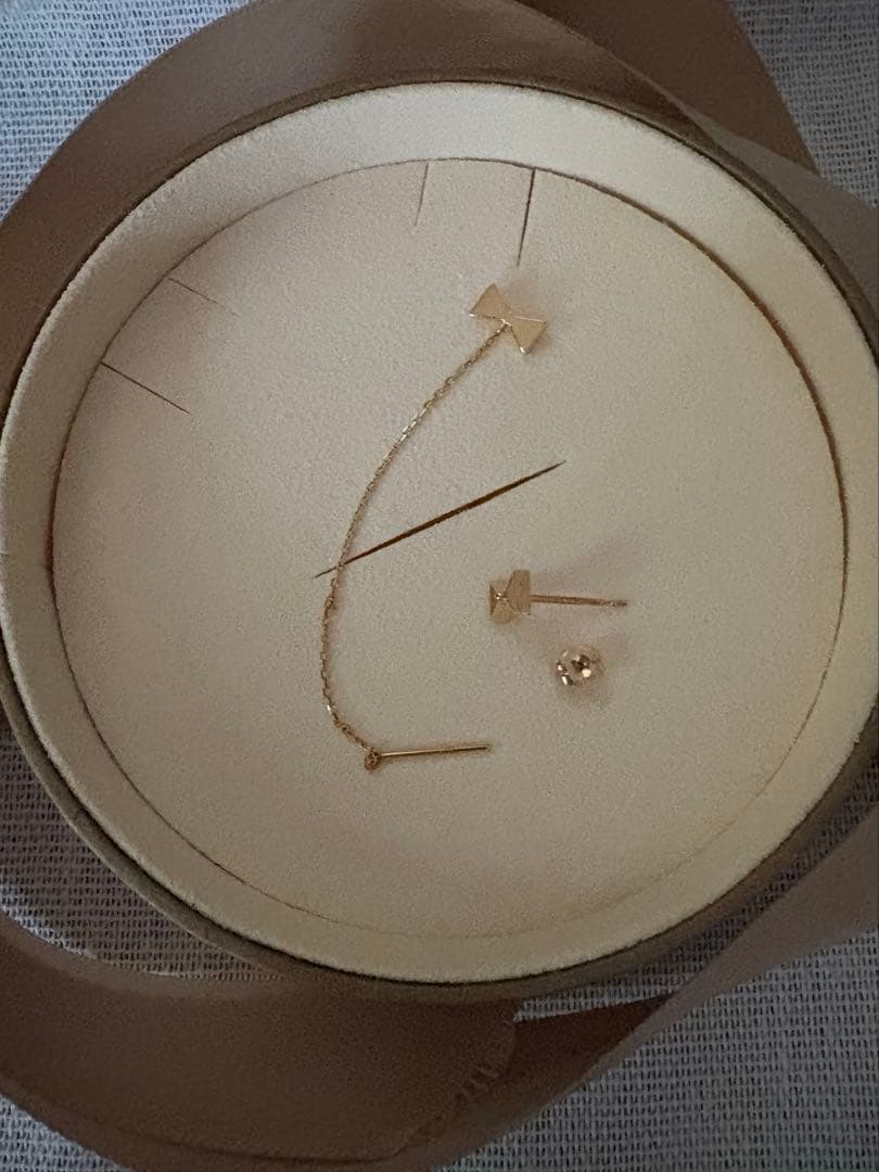 AHKAH アーカー セブロンカラー （ピンク＆オレンジ） ピアス ２点セット