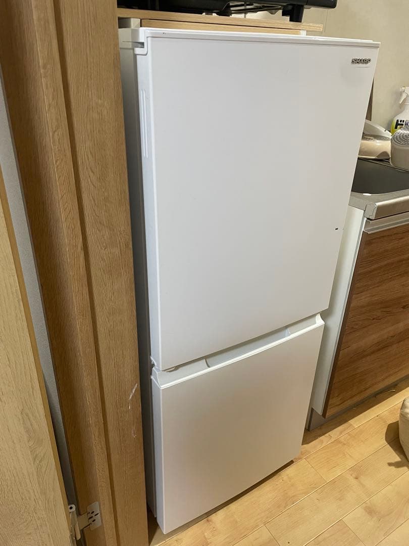 Haier 縦型洗濯機、sharp冷蔵庫セット