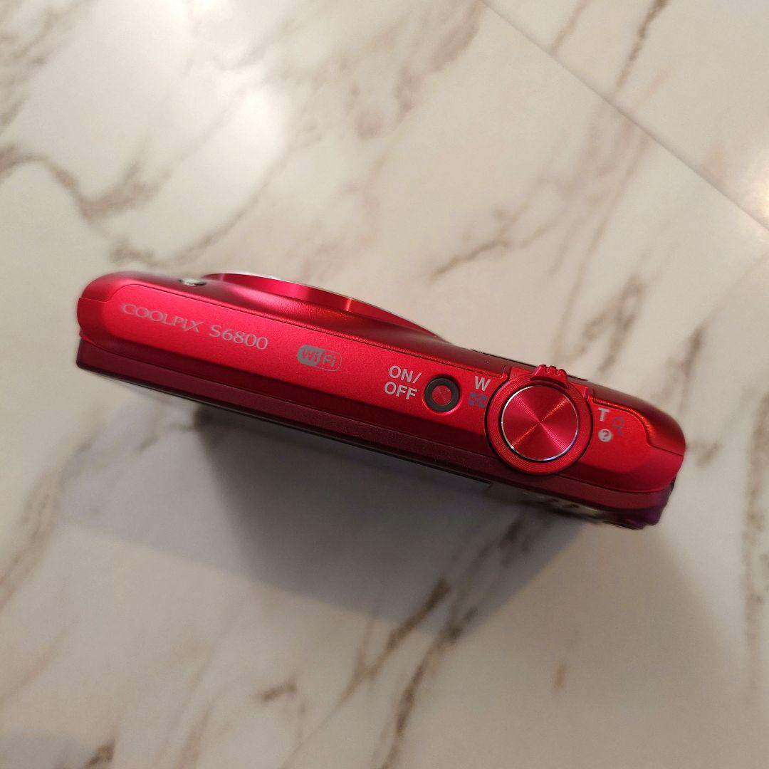 Nikon デジカメ COOLPIX S6800 レッド