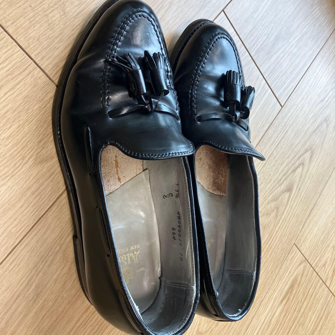 オールデン　タッセルローファー664 サイズ7 1/2 ブラック　コードバン