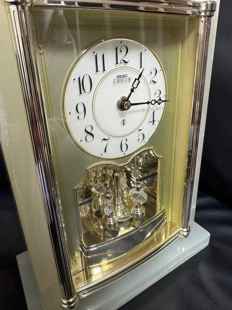 ✨【美品】セイコーエンブレム 置き時計 HW443M