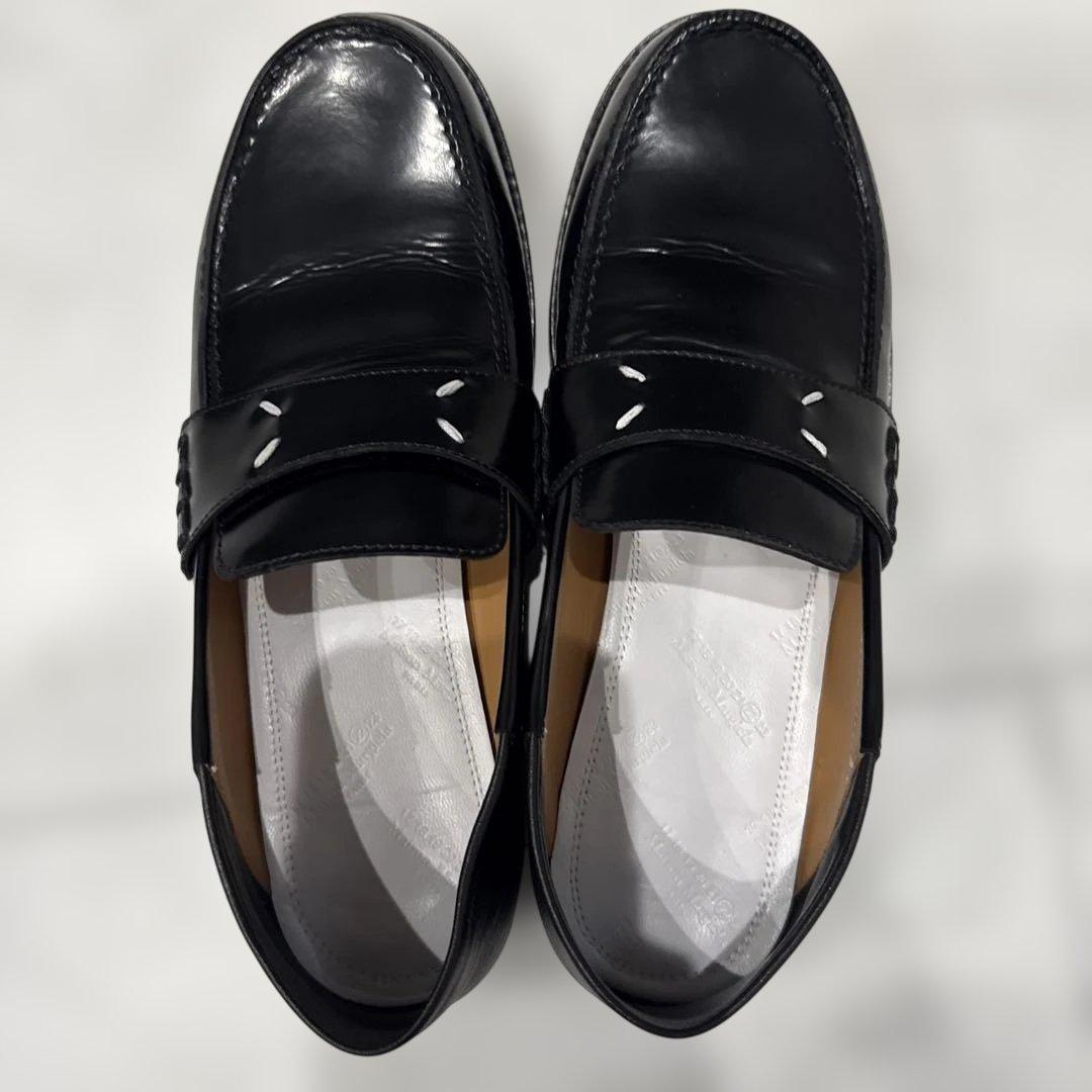 Maison Margiela ブラック ローファー 38 メゾンマルジェラ