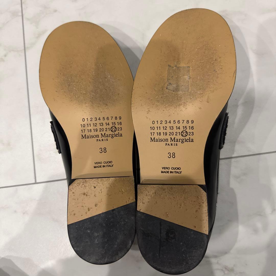 Maison Margiela ブラック ローファー 38 メゾンマルジェラ