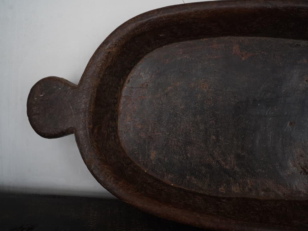 くり抜き鉢 北タイ19-20世紀 / アンティーク 木鉢 木彫り 古民芸 民藝