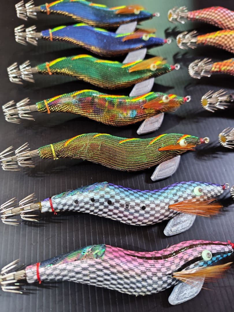 シ*ダ様 餌木猿　3.5寸　14本　 希少カラー　ケース付き