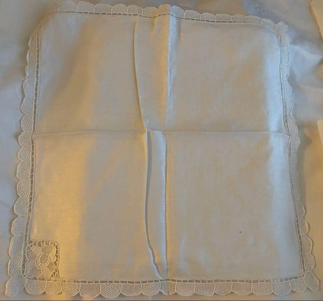 【新品未使用/ナプキンシミ有】LINEN&SILK花柄テーブルクロスナプキン2枚