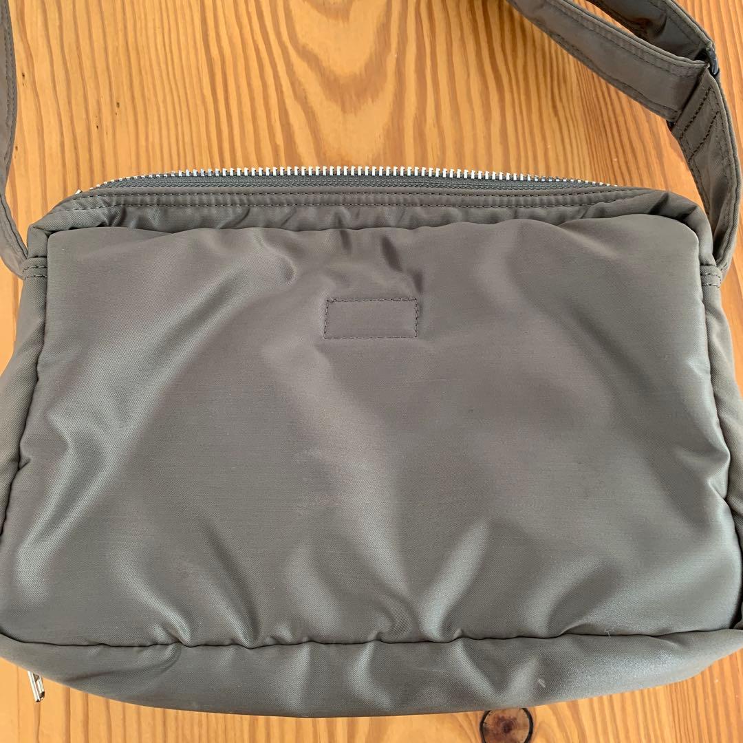 PORTER グレー ナイロン ショルダーバッグ