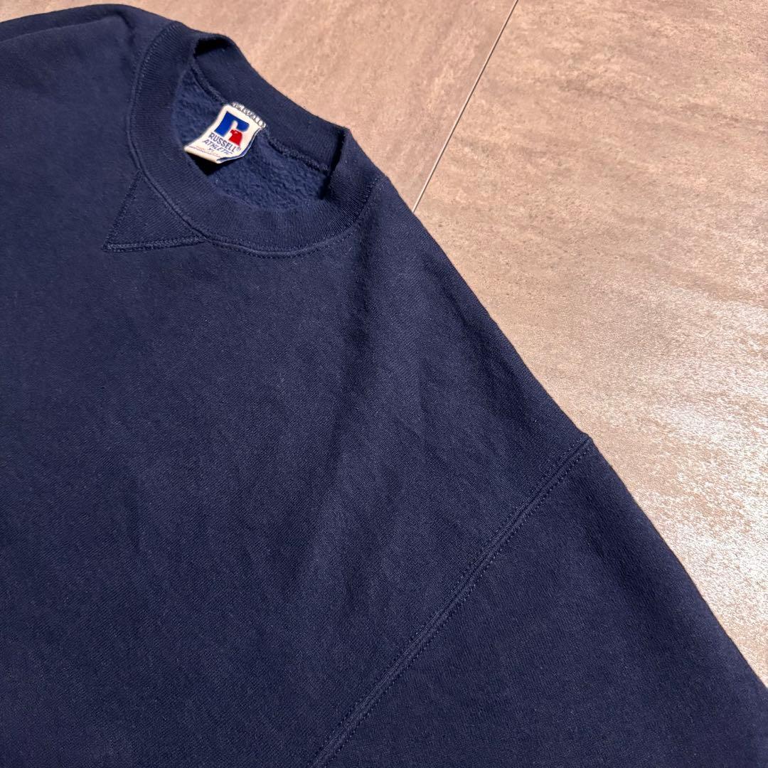【90's】USA製 RUSSELLATHLETIC ネイビー無字スウェットXL