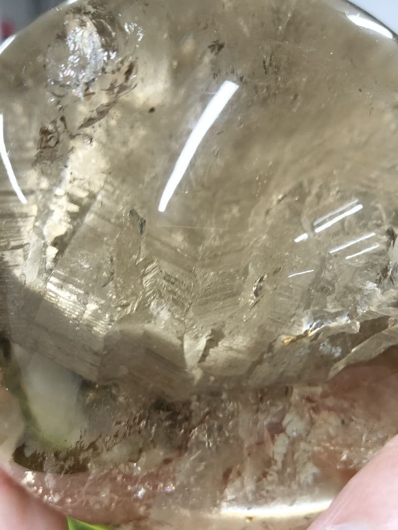 【上品&珍しい】シャンパンゴールド　スモーキークォーツスフィア