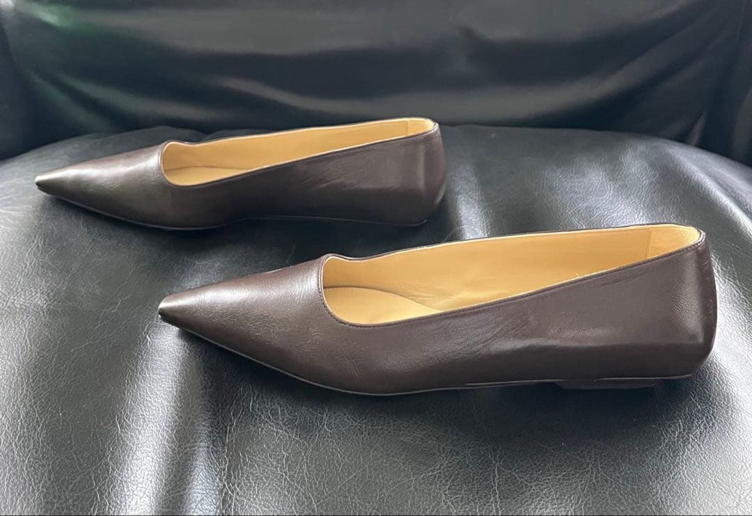 BOTTEGA VENETA ボッテガヴェネタ フラットシューズ ブラウンレザー