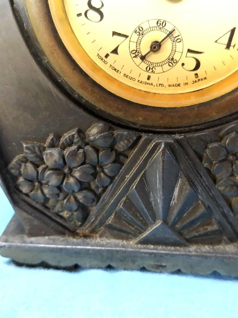 東京時計製造　銅製　置き時計　アンティーク　ビンテージ【ジャンク品】