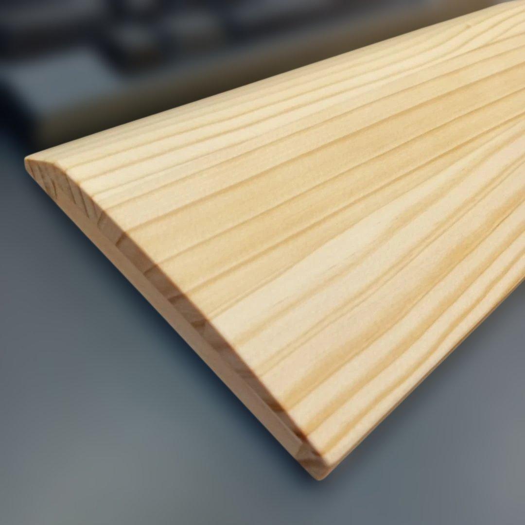 パイン集成材 HHKB Studio対応 手作りパームレスト兼キーボードルーフ