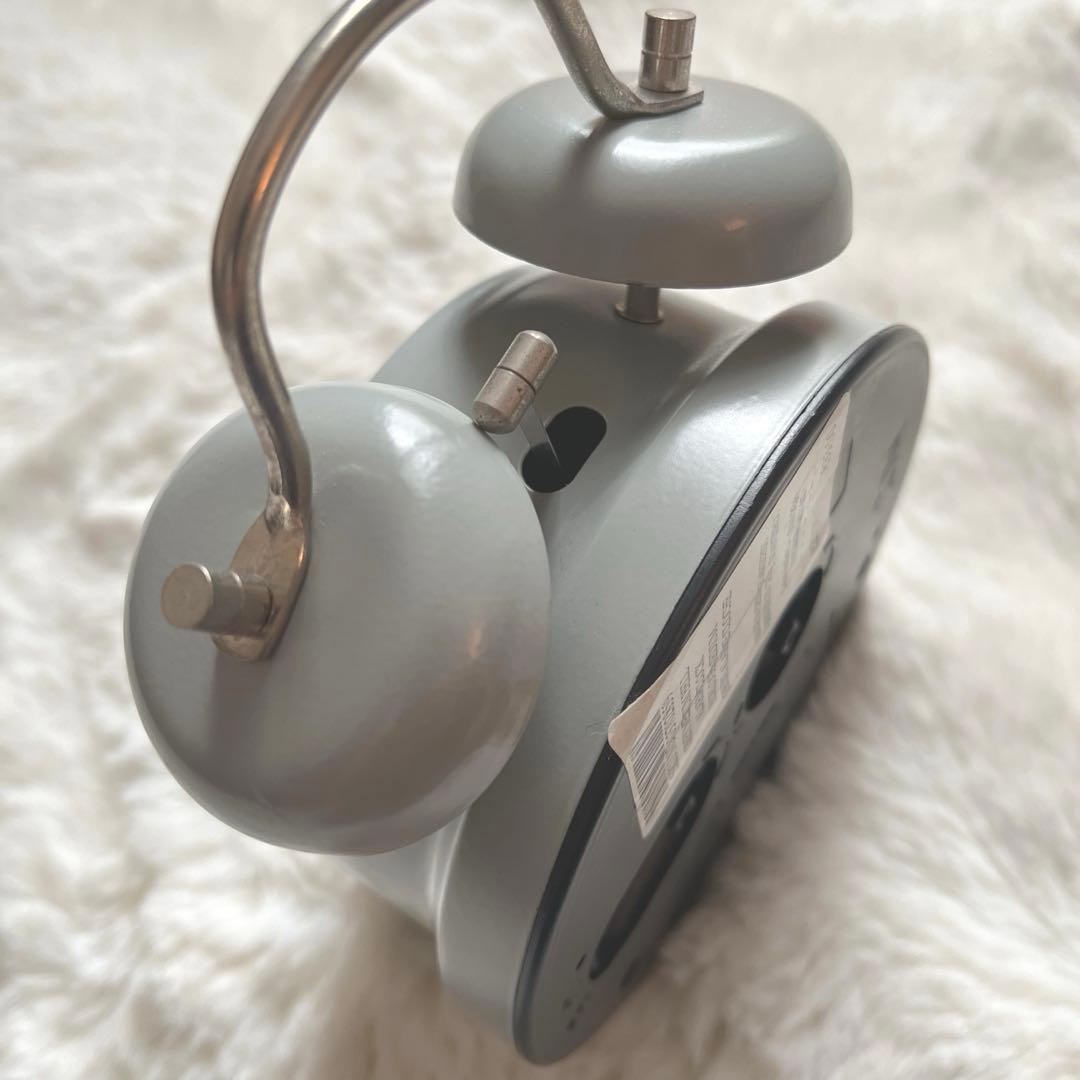 ローラアシュレイ　目覚まし時計　グレー