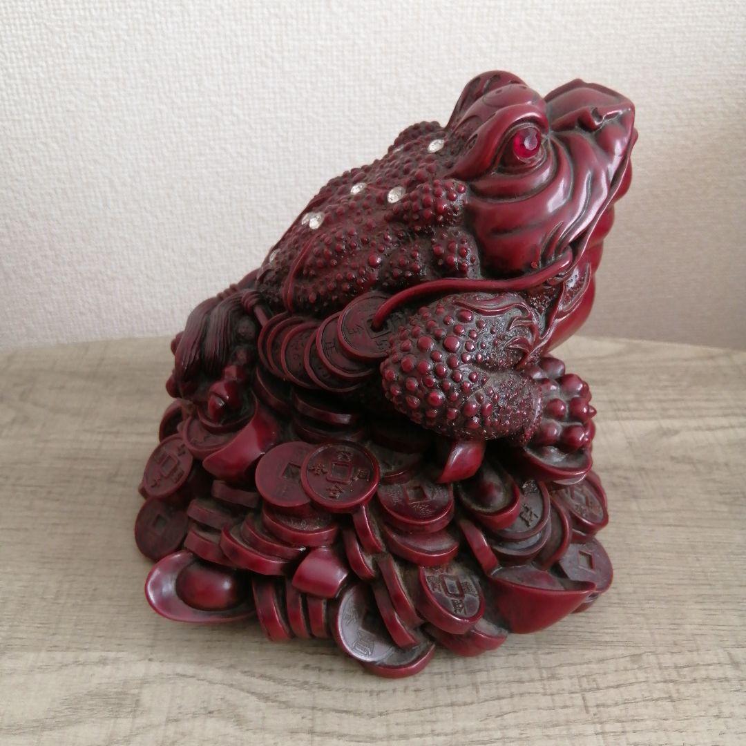 蛙 置物 風水 玄関 金運 開運 財運 三脚蛙 三本脚 商売繁盛