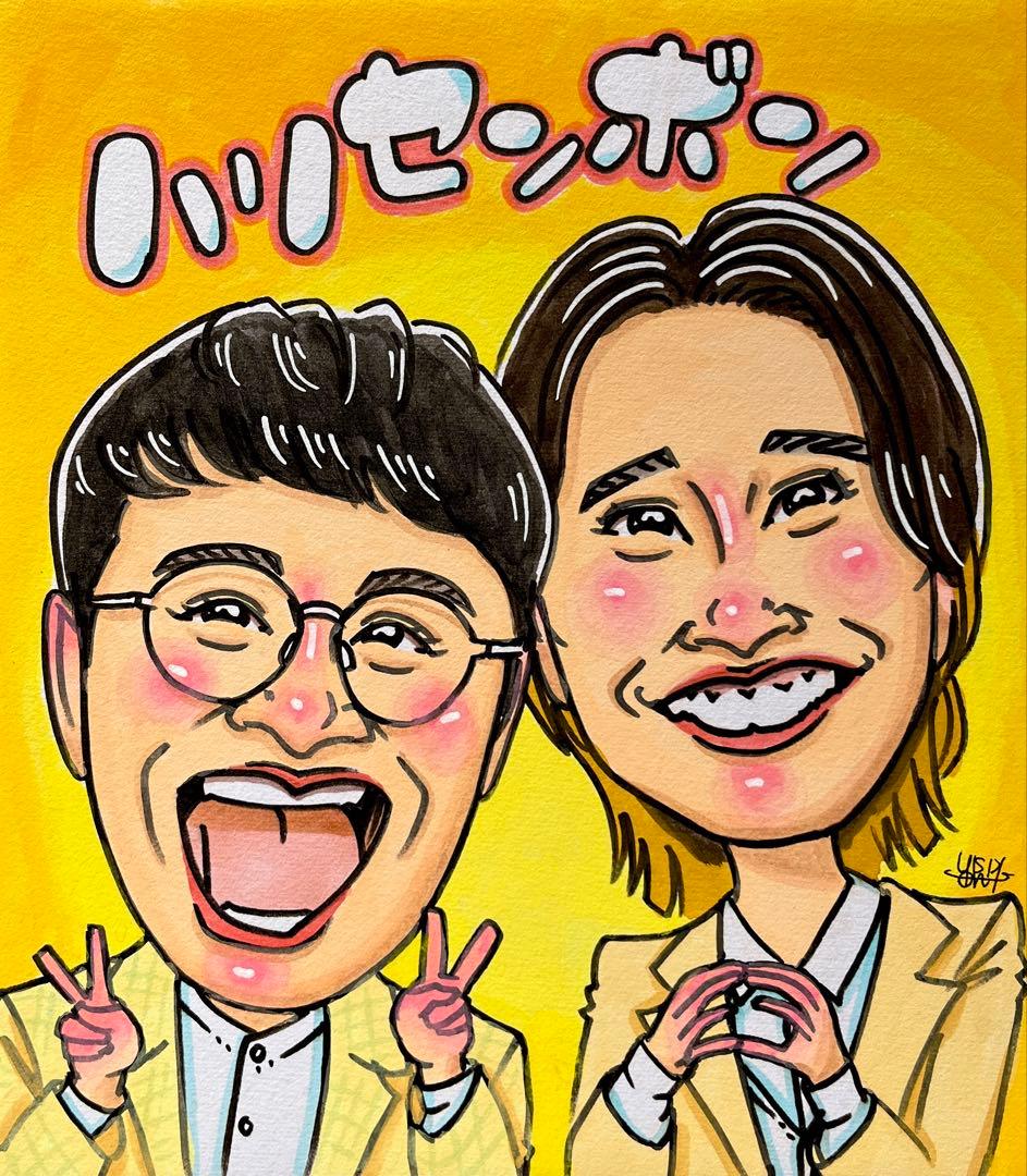 【お客ページ】（ななみ様）オーダー似顔絵☆結婚式や結婚記念日のギフトに