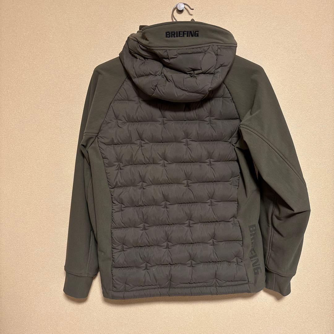 BRIEFING MENS ハイブリッド ダウン パーカー （オリーブ）S