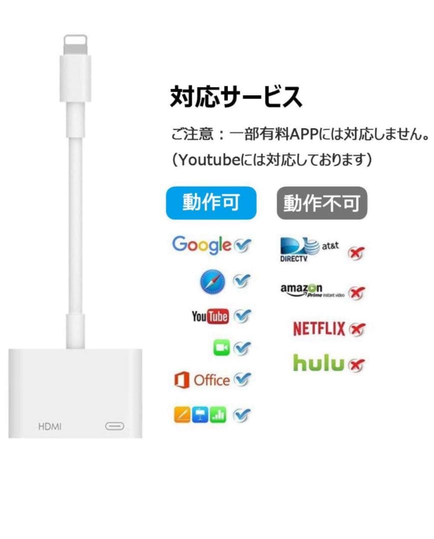 Lightning HDMI iPhone 10個セット超お得
