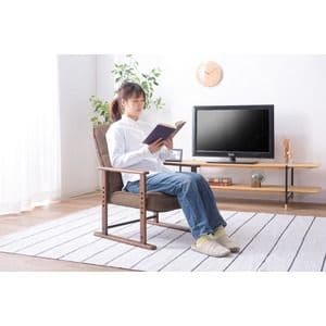 パーソナルチェア 高座椅子 幅56cm S ブラウン