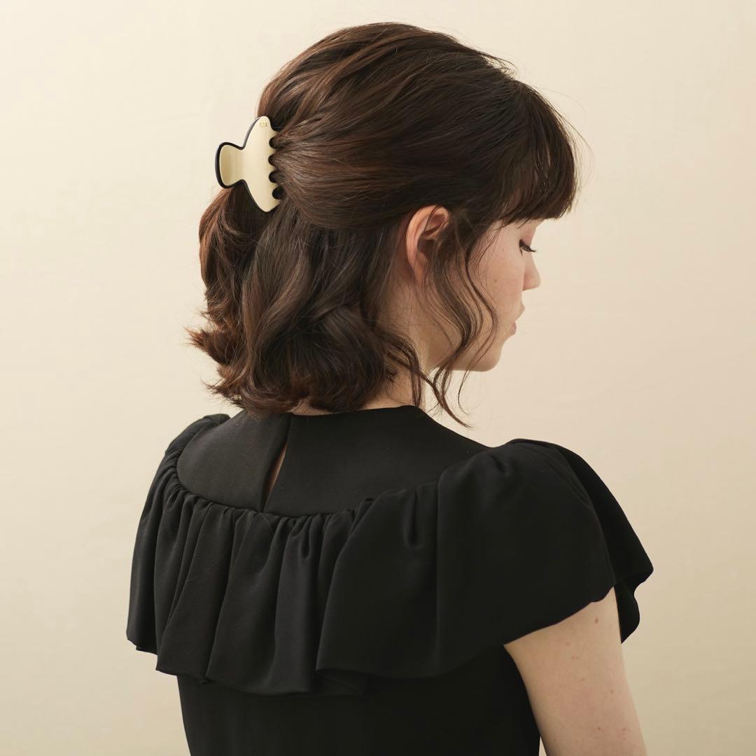 アレクサンドルドゥパリ 【LISERAI】S クリップ ベージュ ヘアクリップ