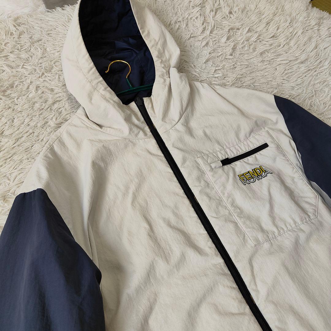フェンディ　フード　ナイロンジャケット　リバーシブル　48　L