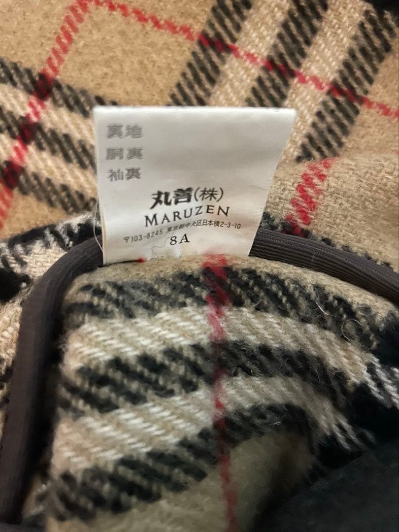 超希少 BURBERRY 丸善 別注　ダッフルコート　ノバチェック　ネイビー