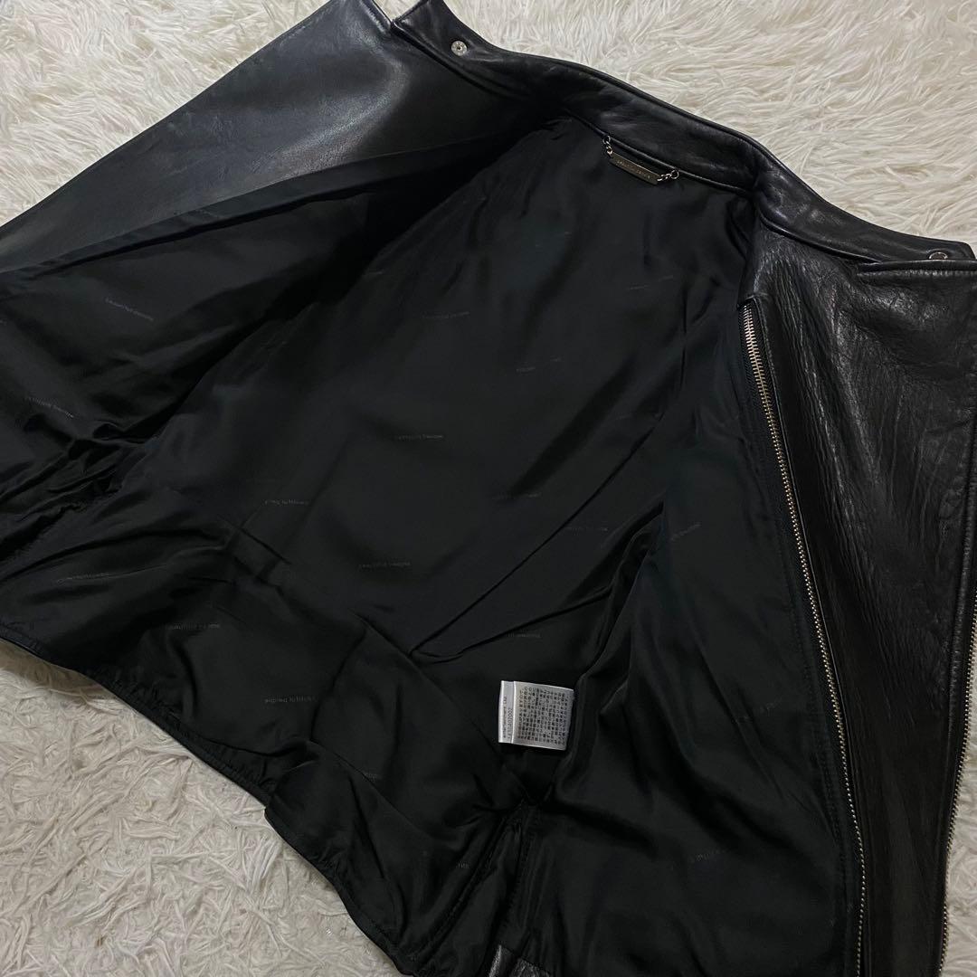 ビューティフルピープル　ホースレザー　シングルライダースジャケット　Mサイズ　黒