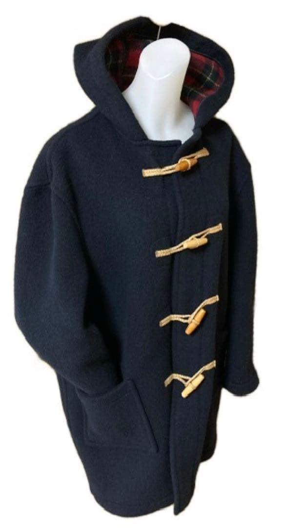 MONTGOMERY モンゴメリーネイビー ダッフルコート Lメンズ　英国製