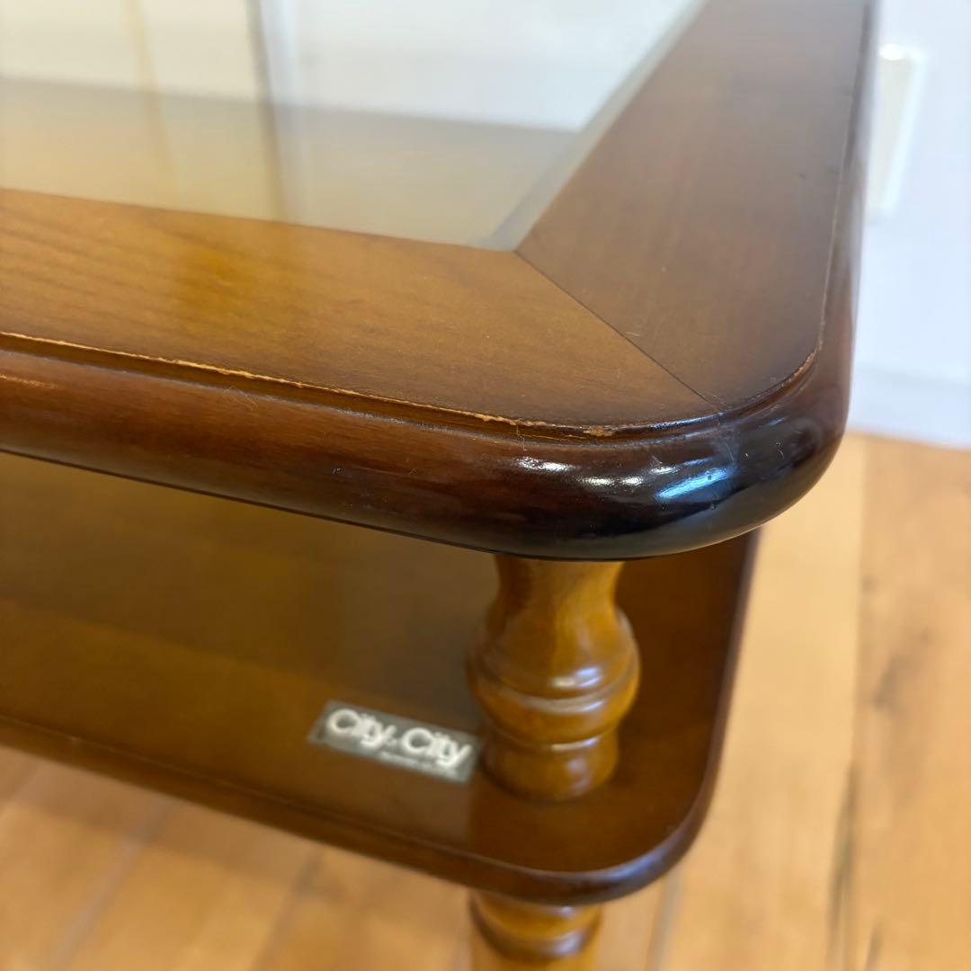 ☆昭和レトロ☆アンティーク　コレクションテーブル　ニチハン　コーヒーテーブル