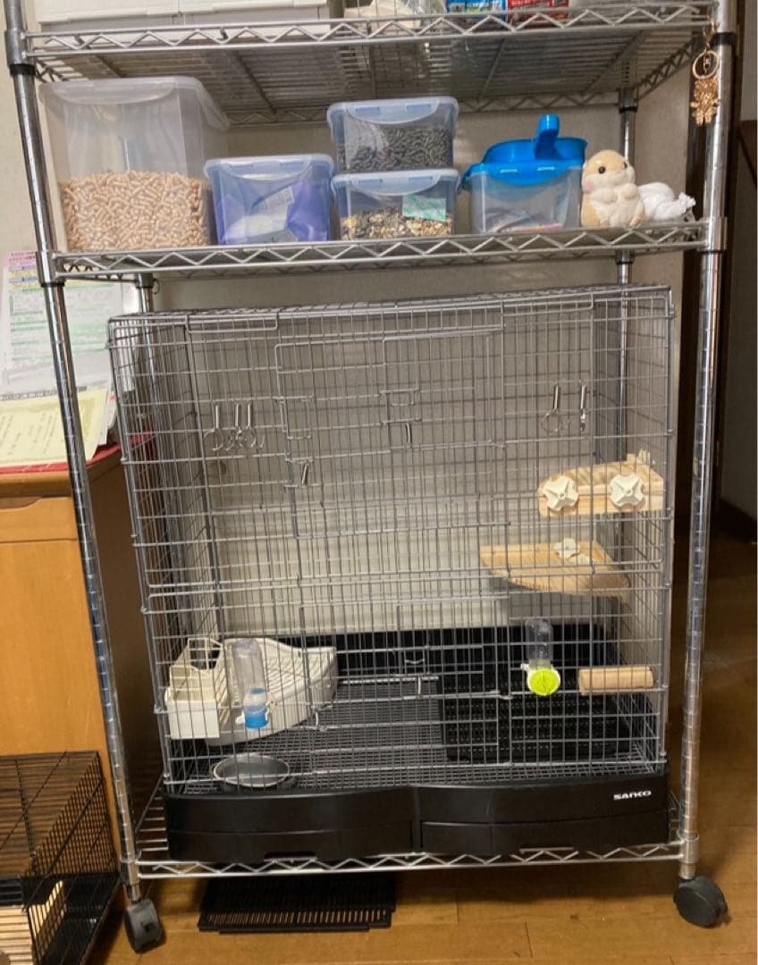 チンチラ用ケージ、木製パーツセット、いろいろ！