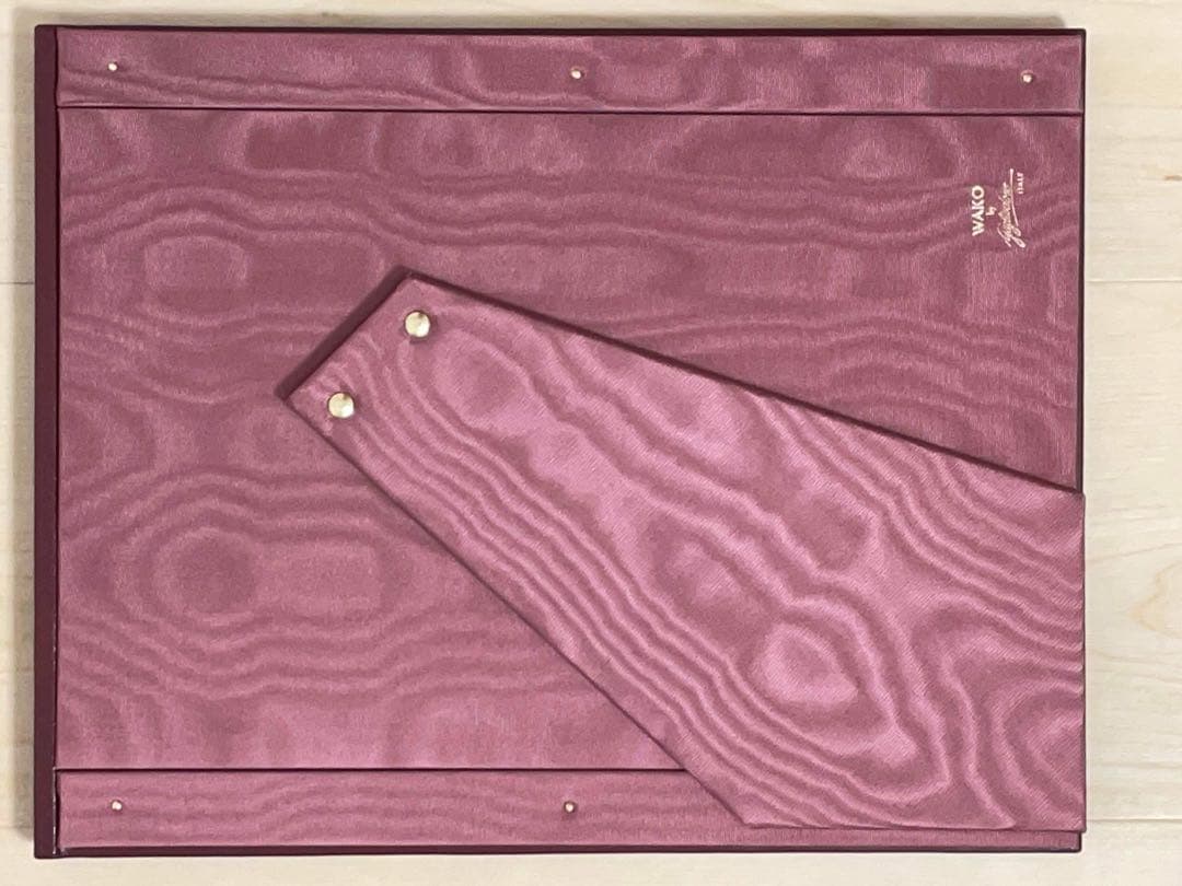 【新品未使用】WAKO 銀座和光 イタリア製　本革写真立て