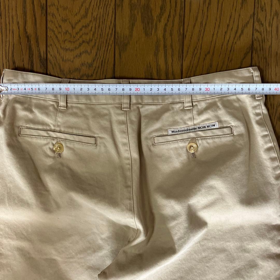 マドモアゼルノンノン チノパンツ ベージュ系色 サイズL新品