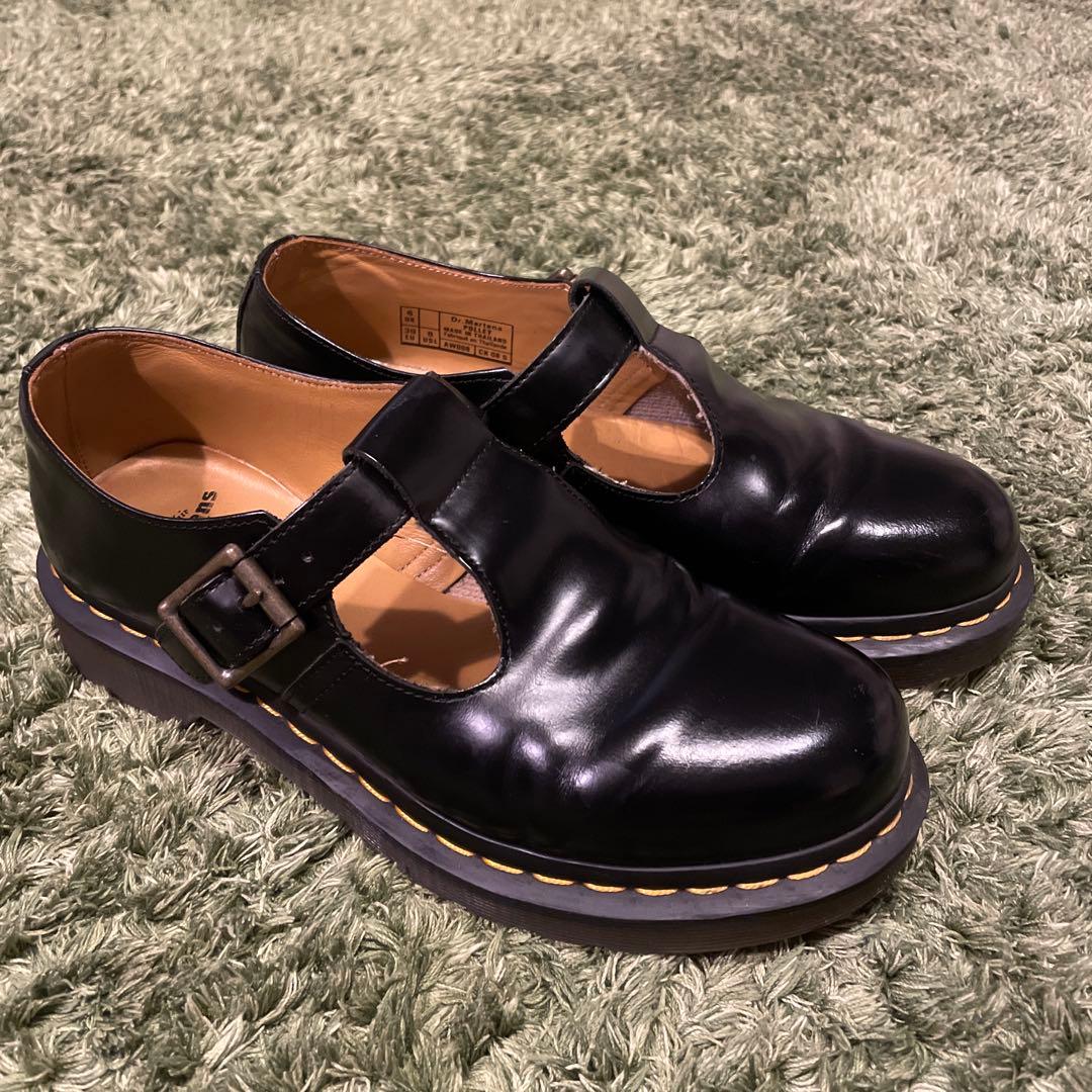 最大サイズUK6！美品！ドクターマーチンPOLLEYTバーストラップパンプス