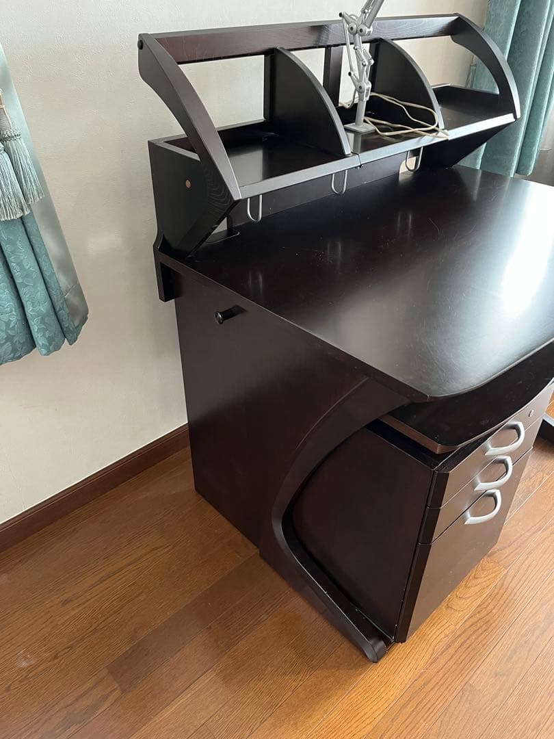 【カリモク】天然木製　学習机　①机　机本体のみ