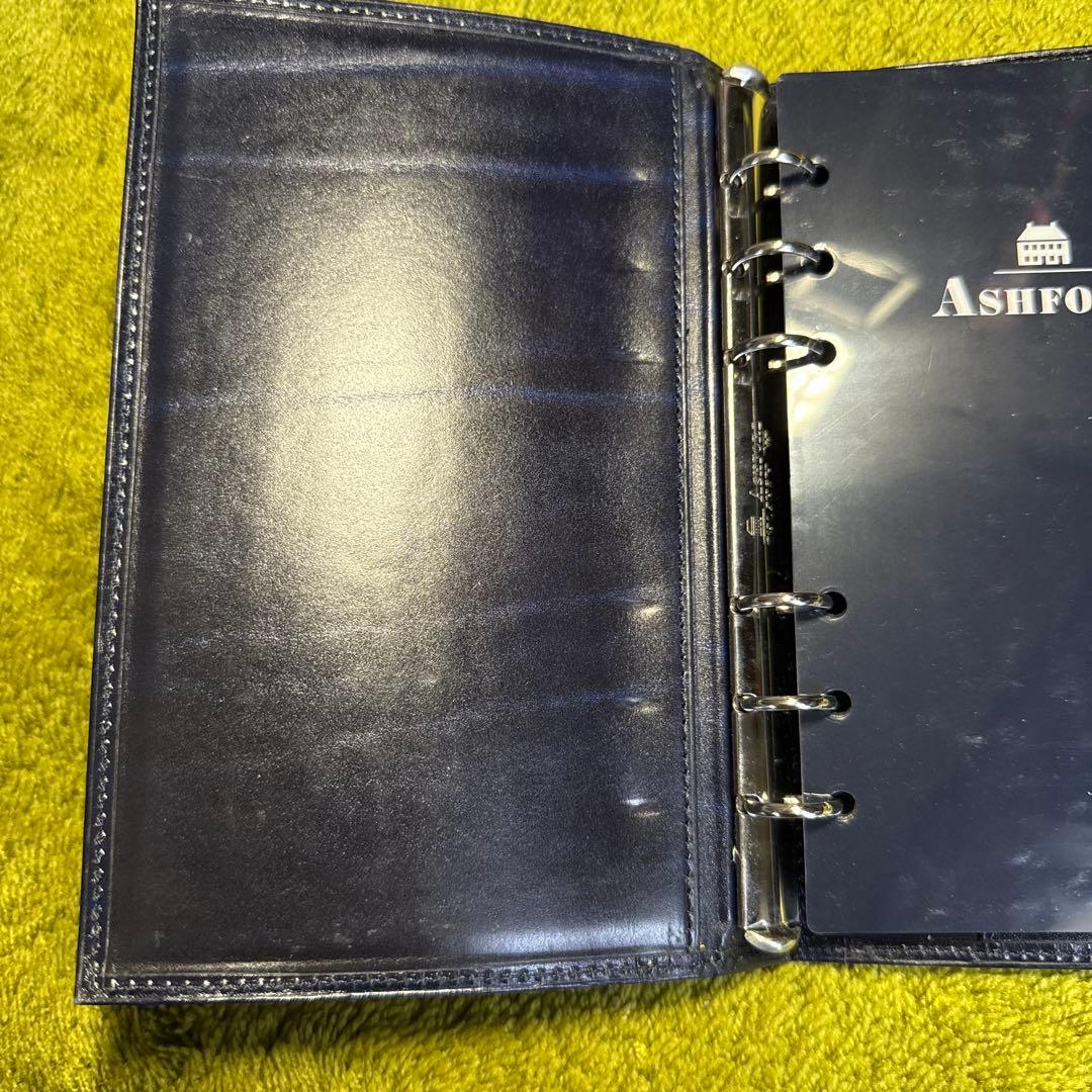 ASHFORD アシュフォード ルガードスクエアバック バイブル ネイビー