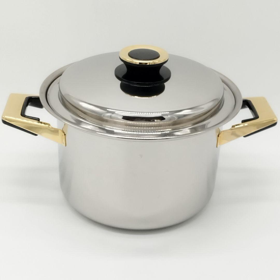 【美品】タッパーウェア　レインボウクッカー　21cm寸胴鍋　両手鍋　IH対応