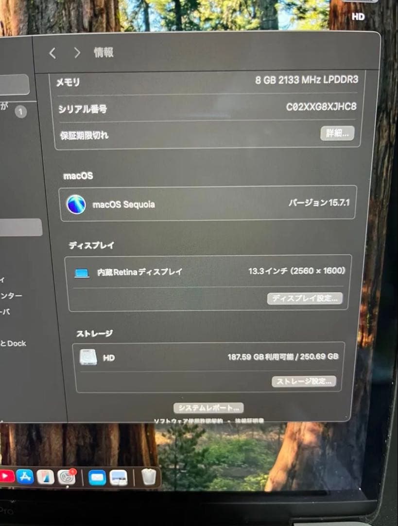 MacBook本体 MacBook Pro 256GB