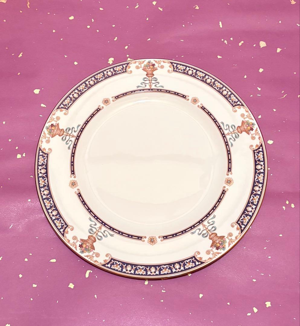 新品❗️27cmビンテージ厳選3品プレートウェッジウッドイギリス製22金縁取皇室