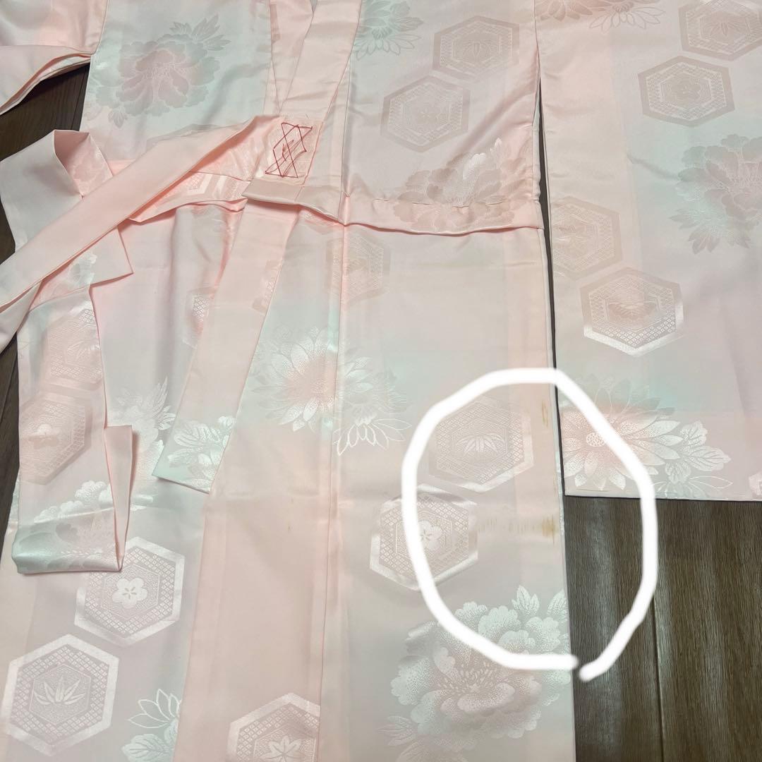 七五三　5歳〜7歳　オレンジ金色着物帯　帯幅14センチ