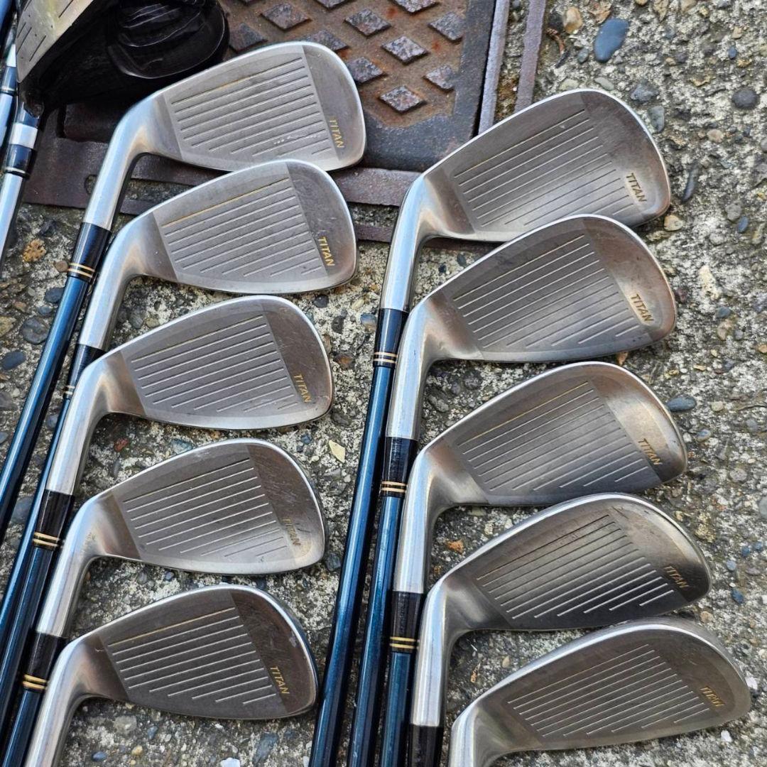 メンズ　右利き　ゴルフクラブセット　amc他　14本+キャディバッグ