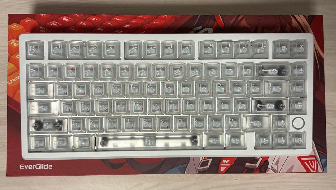 キーボード Everglide SU75 Pro White