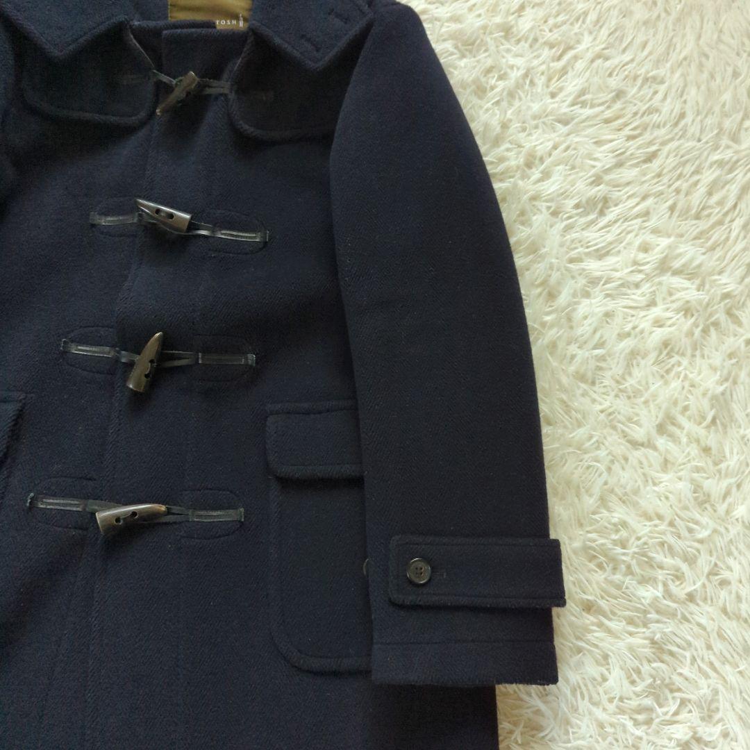 マッキントッシュ ダッフルコート ヘリンボーン ウール 英国製 ネイビー 38