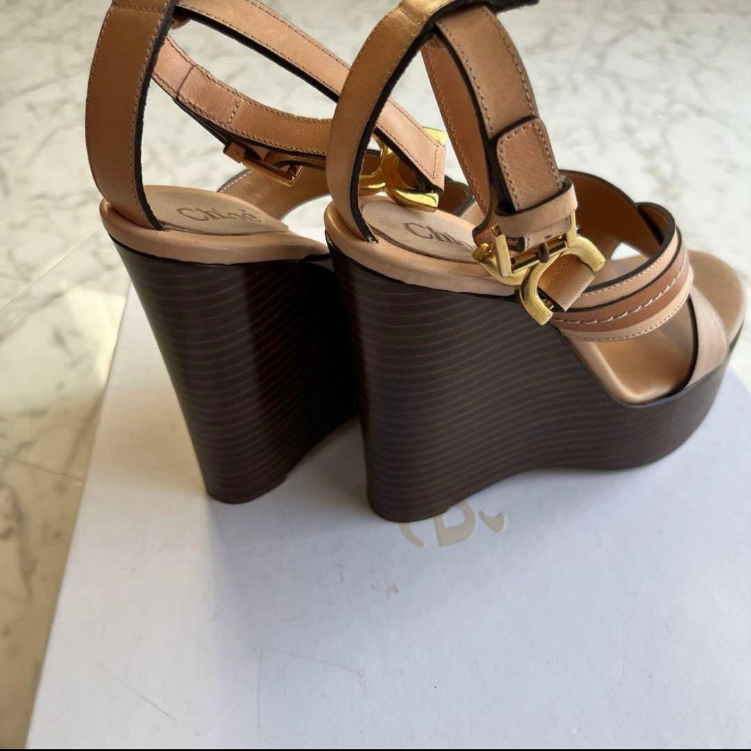 【Chloe 】クロエウェッジソールサンダル 新品未使用22.5センチ