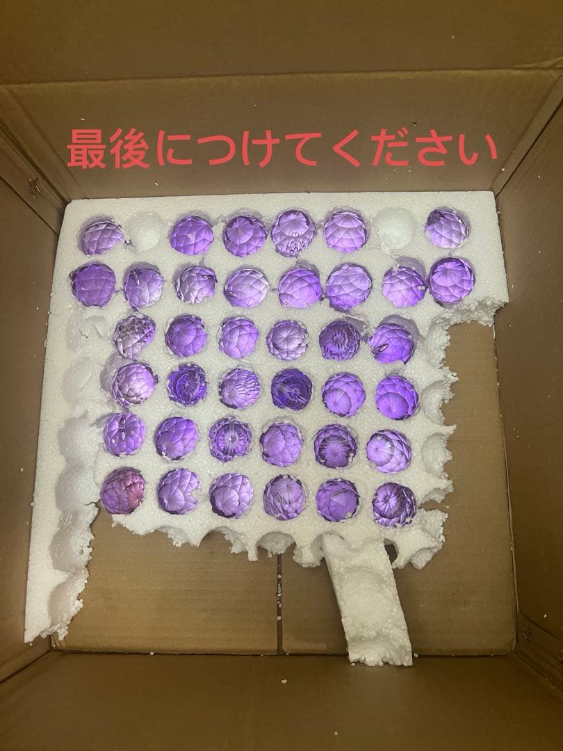 み*る様 紫色クリスタルシャンデリア