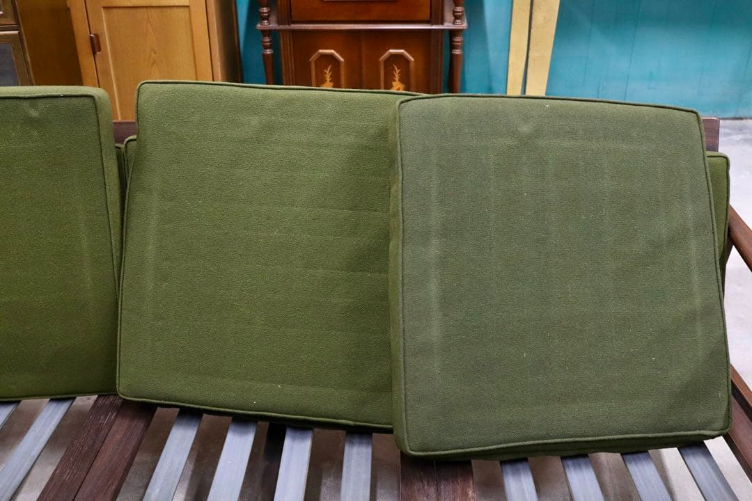 GMHS533C○オールドマルニ / maruni 孔雀 60年代 3人掛けソフ