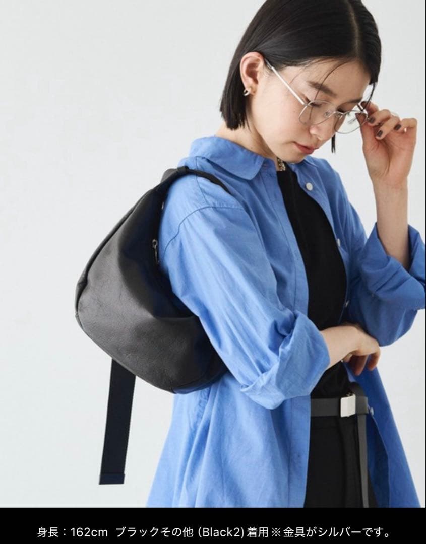 未使用☻ソフトレザーラウンドショルダーバッグ(CE-1326)