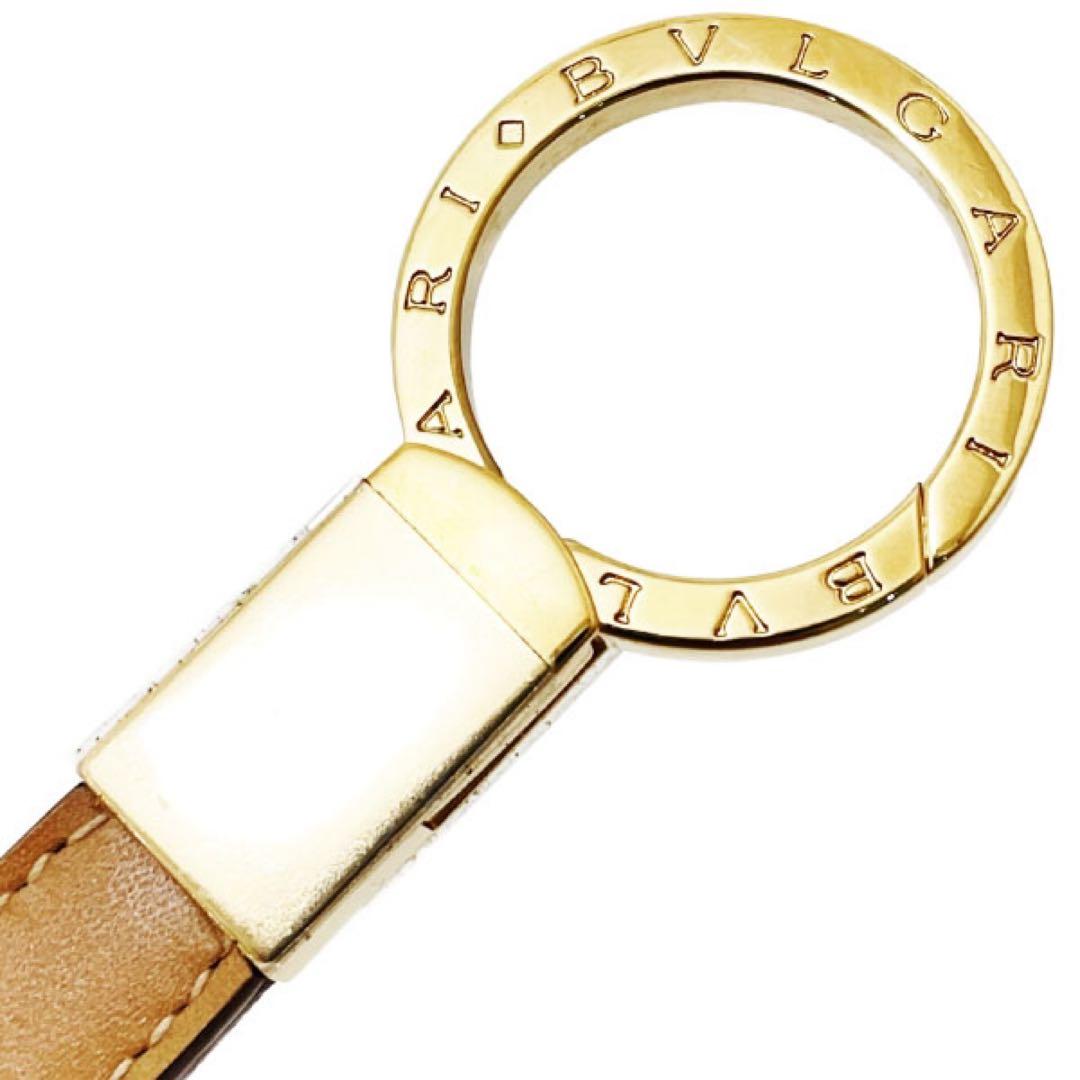 未使用 ブルガリ ブルガリブルガリ キーホルダー キーリング 箱付【15632】