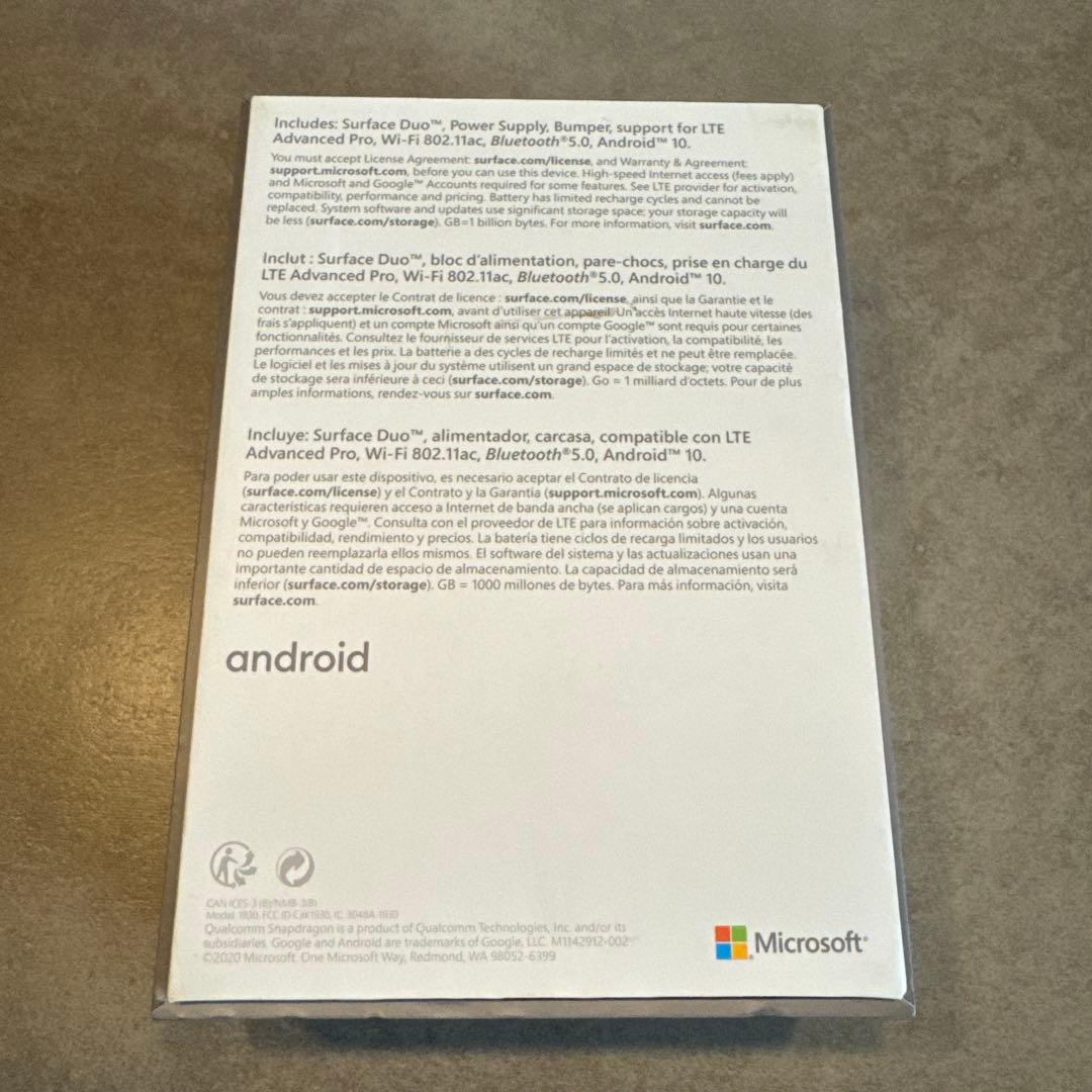 Microsoft Surface Duo バンパー マイクロソフト 美品