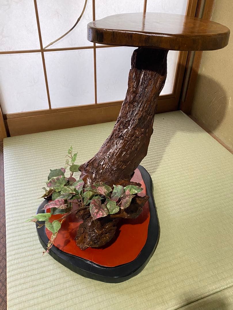 盆栽台　天然素材