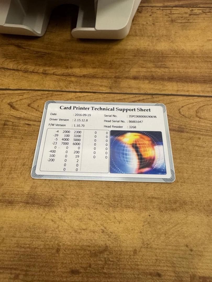 【未使用品】GRASYS ID カードプリンター ID130 カード500枚付